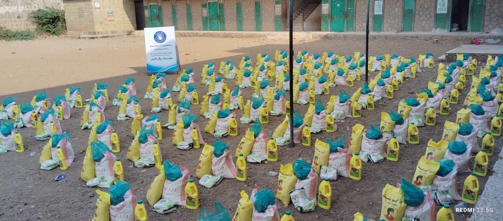 August 20, 2026 humanitarian aid - Food baskets prepared for six villages around Maqbana