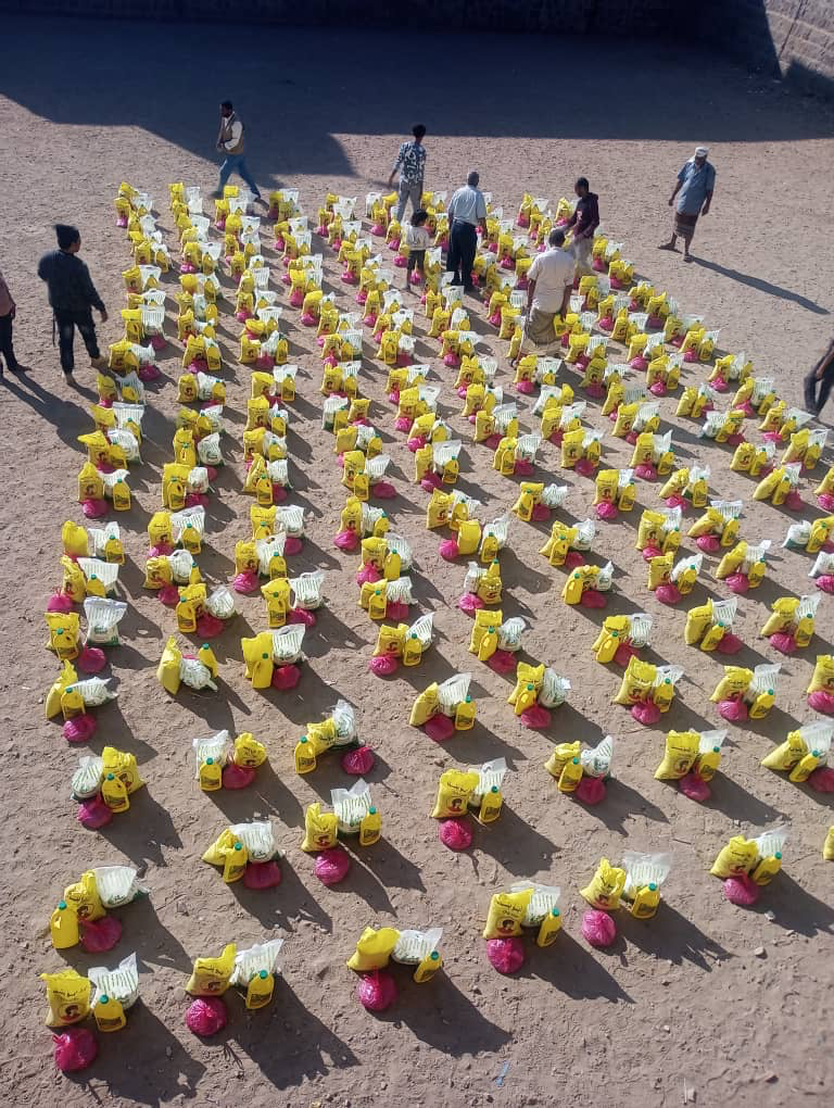 December 2025 Yemen relief - 200 food baskets distributed to widows, children and elderly in Taiz